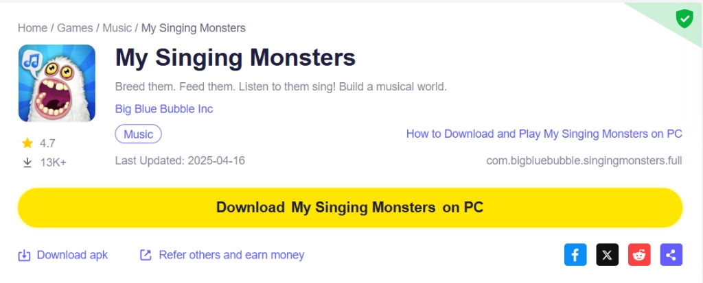 Play My Singing Monsters on PC 1