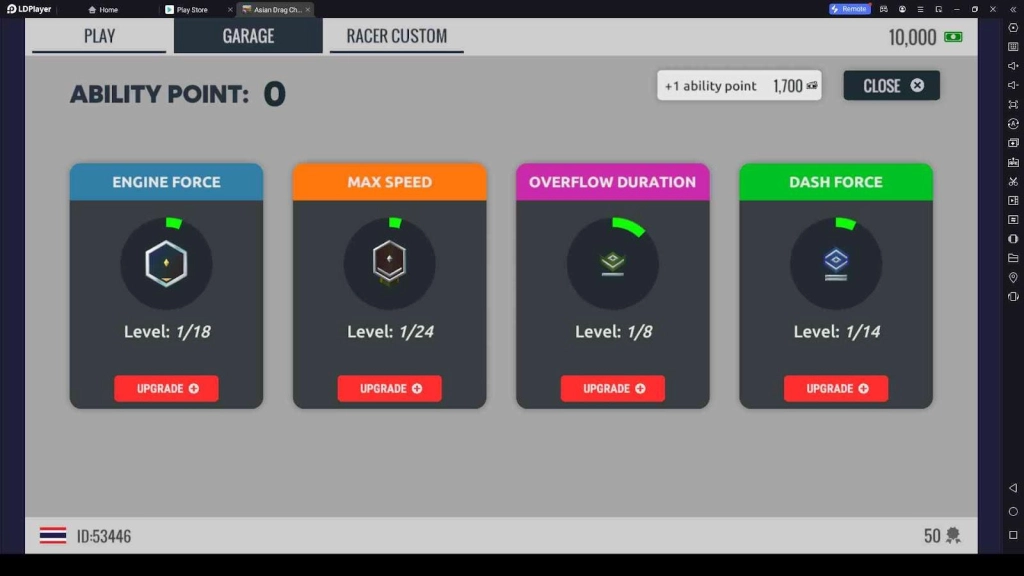 Upgrade the Bikes with Ability Points Upgrade the Bikes with Ability Points