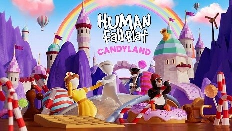 モバイル版ふにゃふにゃパズルアクション 『ヒューマン フォール フラット』 新ステージ「キャンディランド」追加のお知らせ