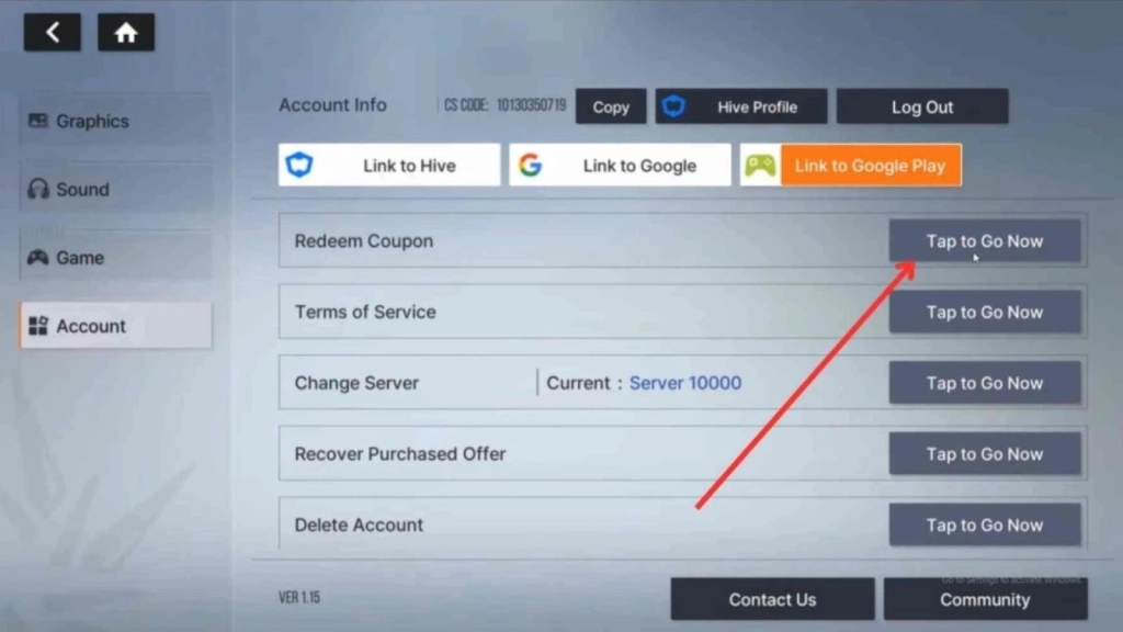 Redeeming Process for the Codes