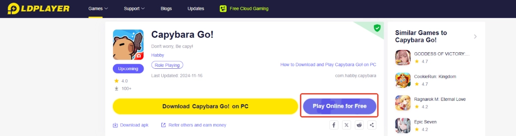 How to Download and Play Capybara Go! on PC - Beginners Guide