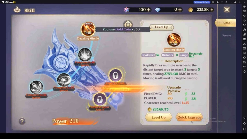 Upgrade the Skills in Origin of Soul : Anime RPG