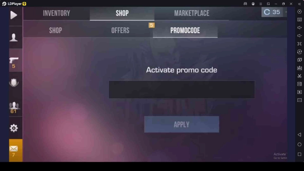 Redeeming Process for the Codes in Standoff 2