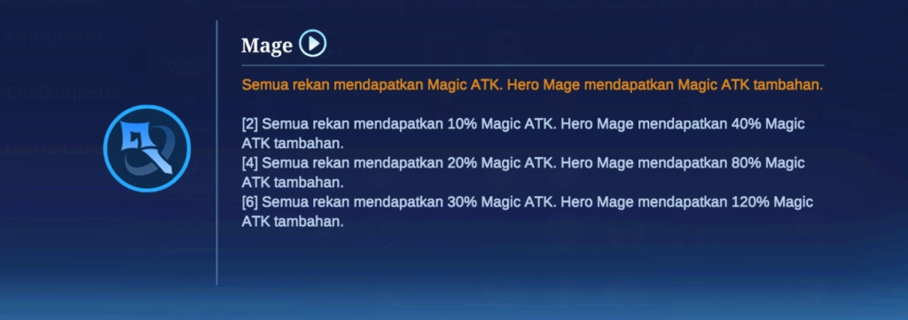 Perkenalan efek syngery Mage