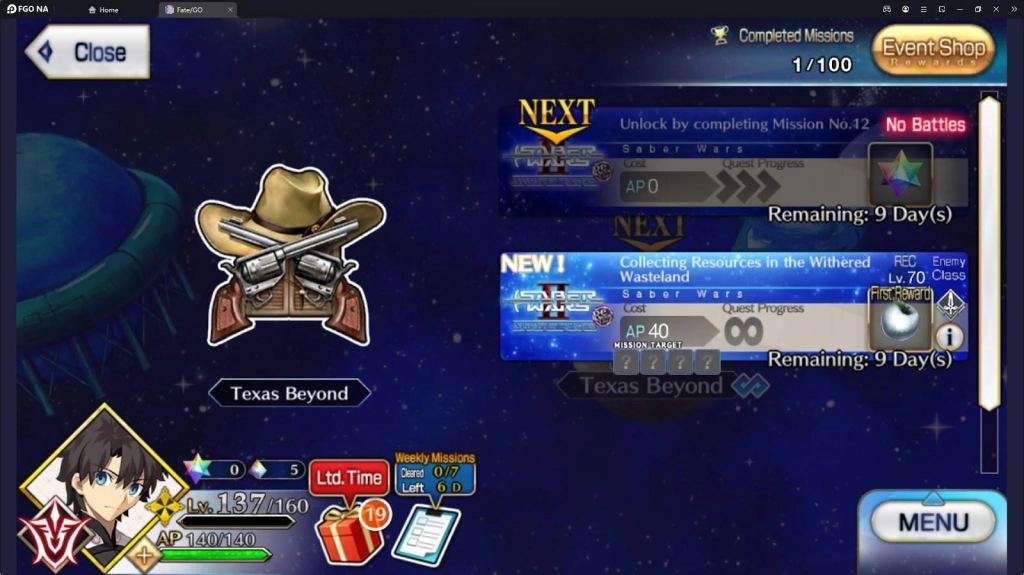 Fate/Grand Order Sabers War II Rerun Event Guide