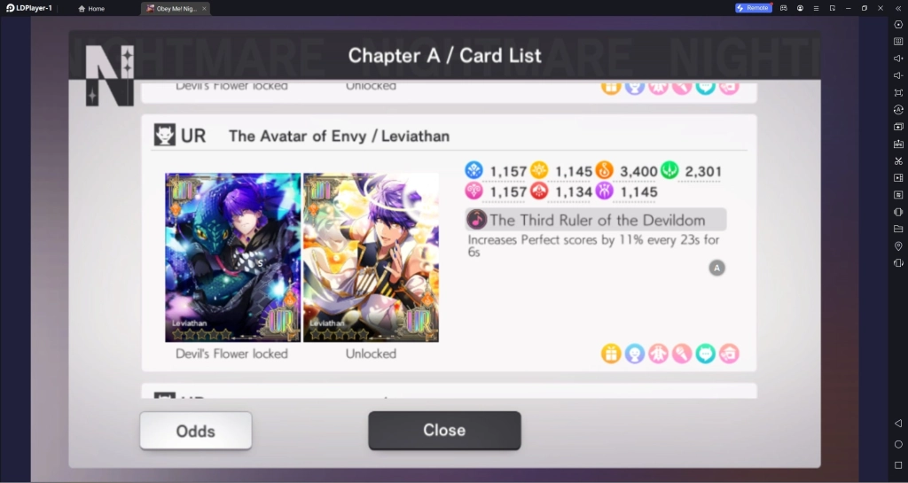 Obey Me Nightbringer Character Cards Tier List