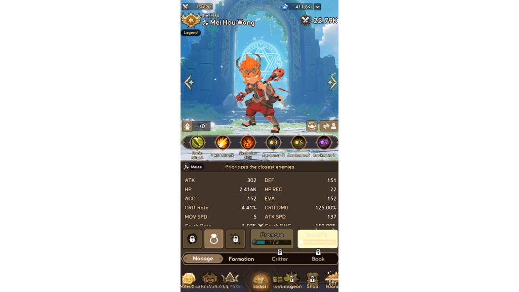 Enhance the Monsters’ Stats in the Sky Island Defense