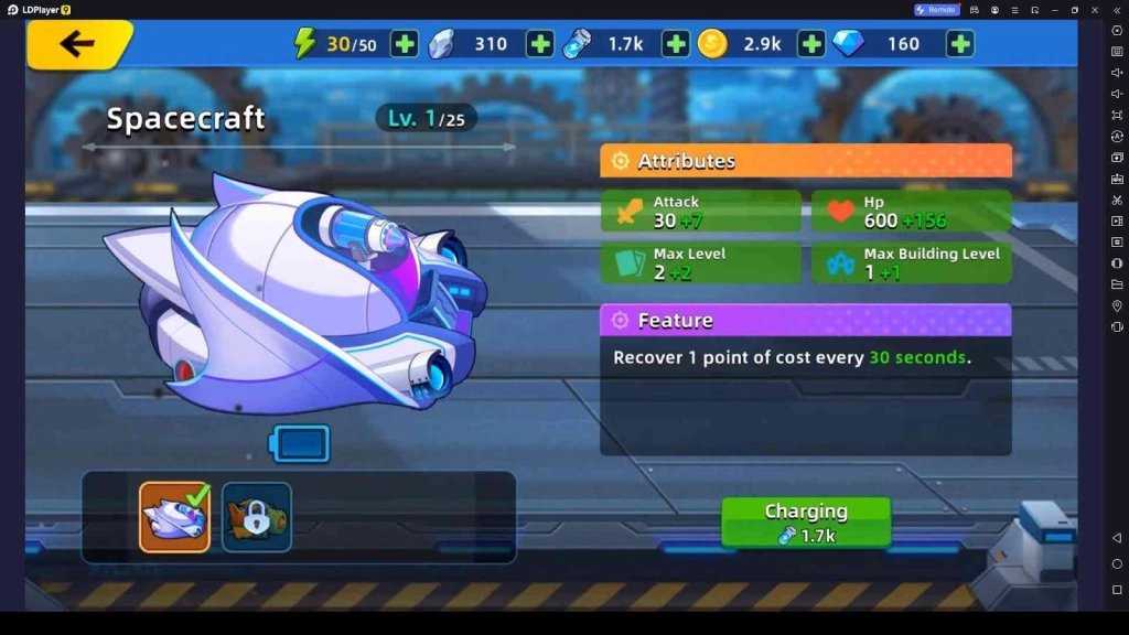 Upgrade the Spaceship Upgrade the Spaceship