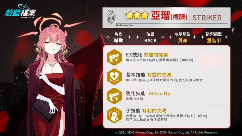 【攻略】《蔚藍檔案》亞瑠(禮服)&佳世子(禮服)角色攻略