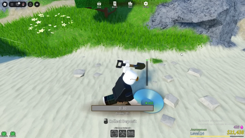 How to Enchant Pan in Prospecting Roblox