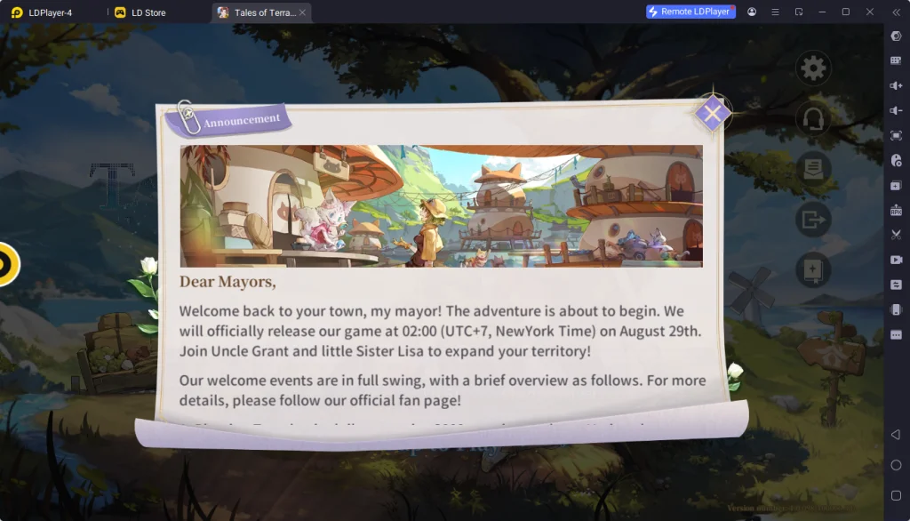 Como resolver o problema de Login em "Tales of Terrarum"?