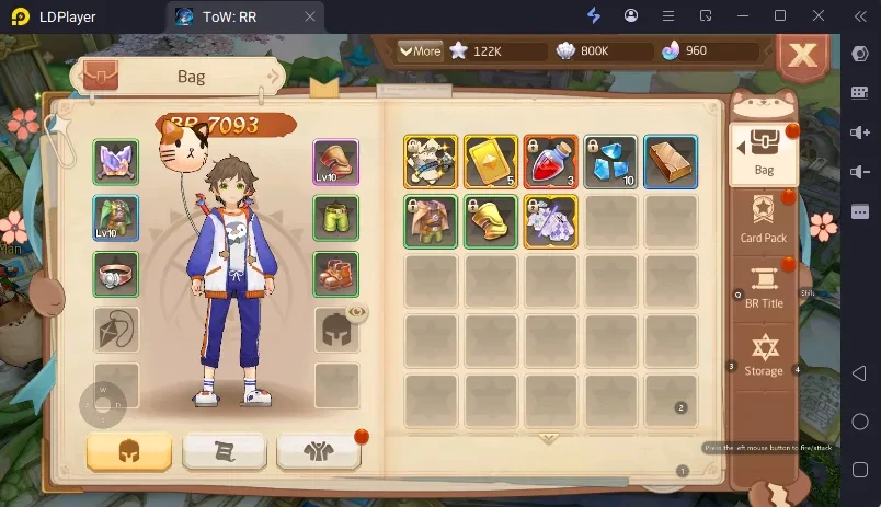 Tales of Wind: Radiant Rebirth Equipment