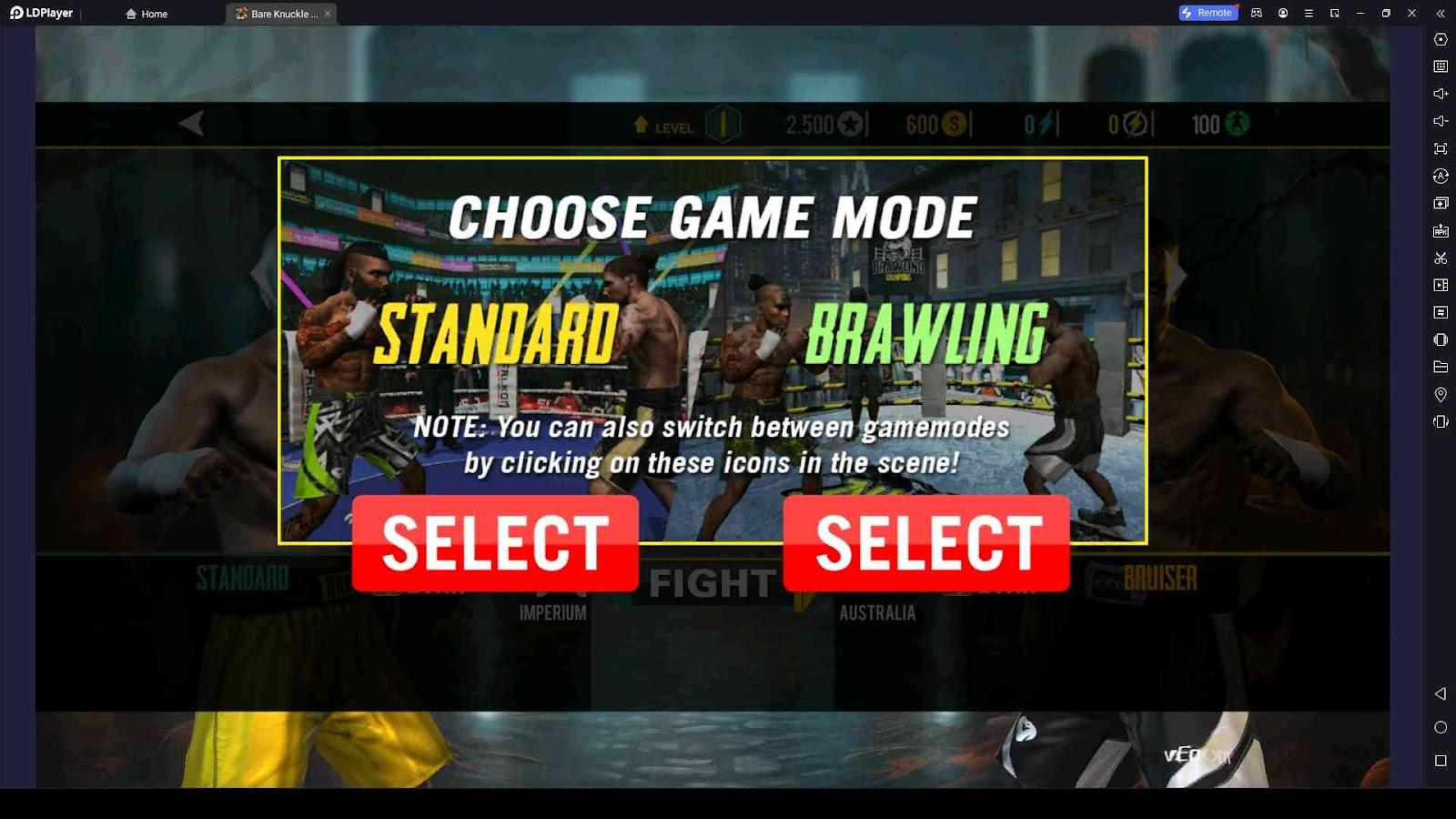 Bare Knuckle Boxing Game Modes