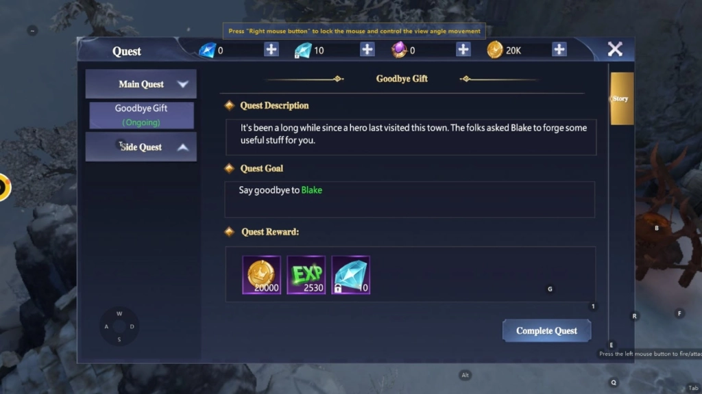 Complete the Main Quest Line