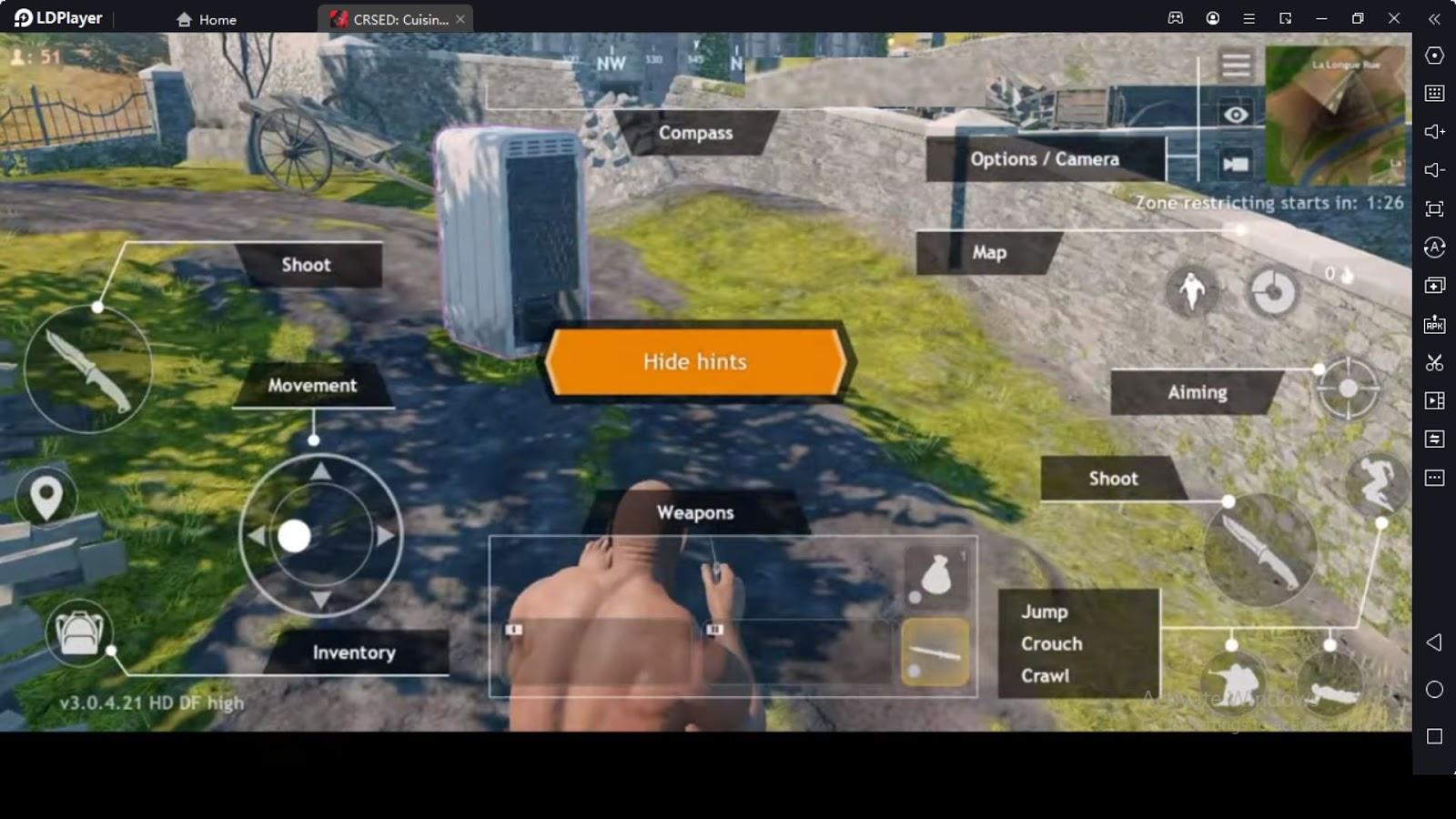 CRSED: Cuisine Royale Game Controls