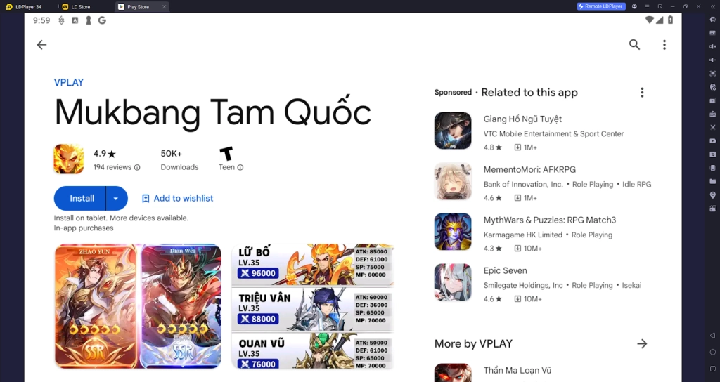 How to Download and Play Mukbang Tam Quốc on PC - Beginners Guide