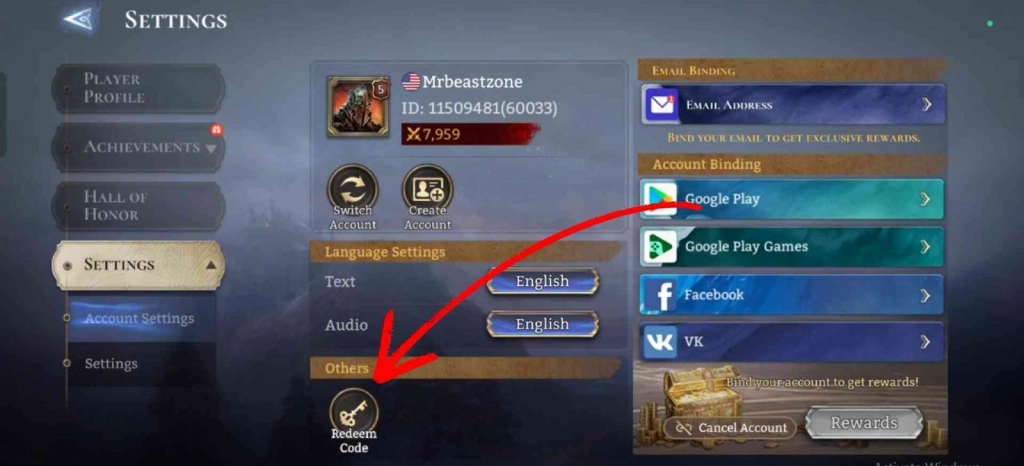 Redeeming Steps of Watcher of Realms Codes