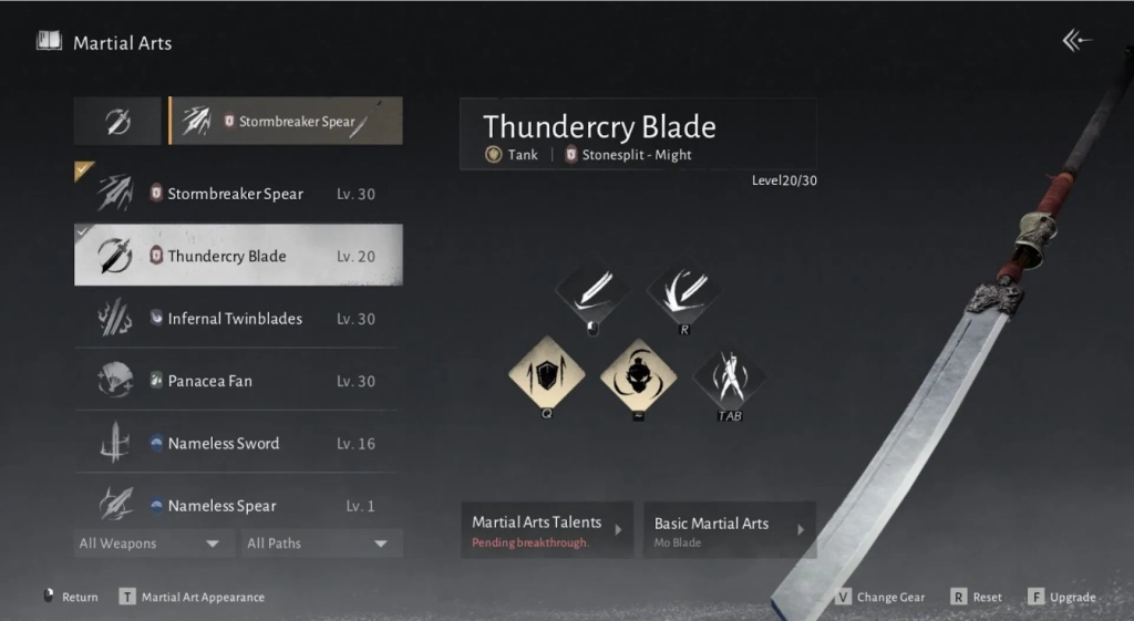 Thundercry Blade + Stormbreaker Spear Build Thundercry Blade + Stormbreaker Spear Build