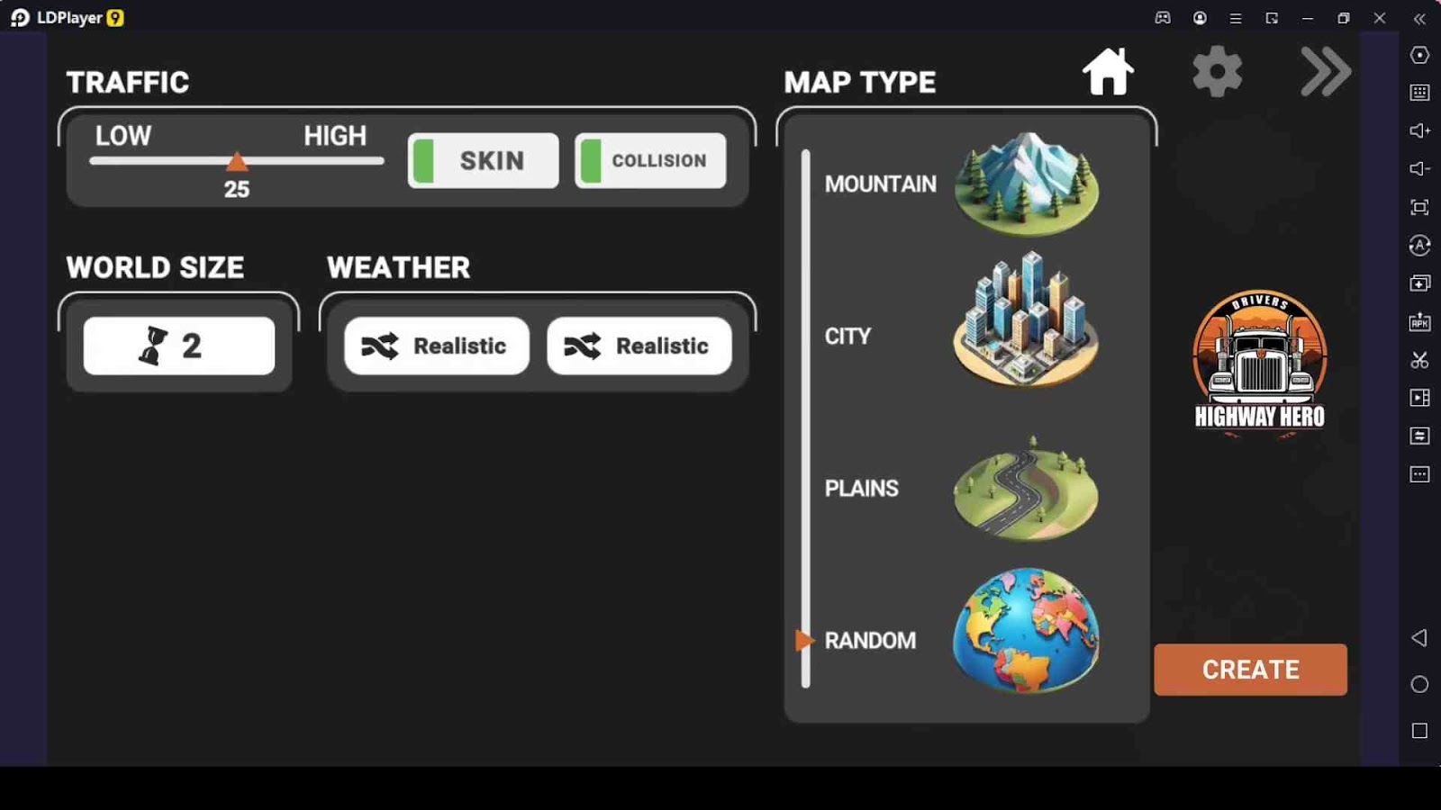 Customize Your Roads, Weather, and Traffic