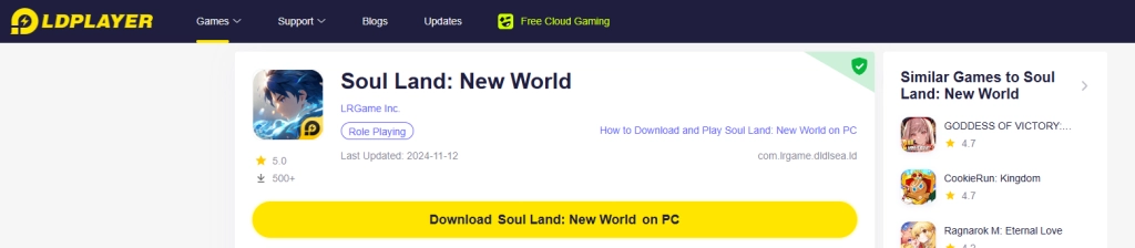 How to Download and Play Soul Land: New World on PC -Beginners Guide