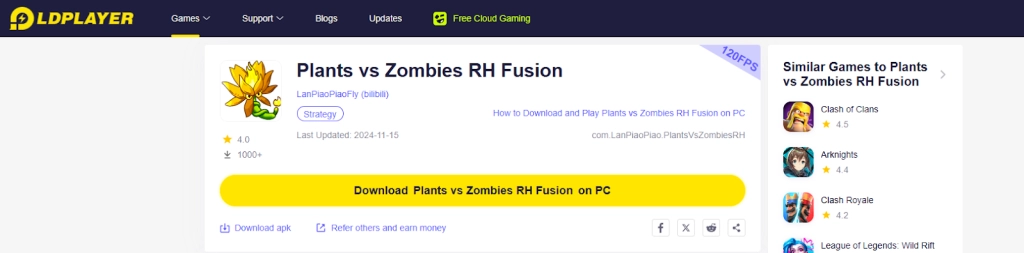How Do I Download and Play Plants vs Zombies RH Fusion on PC in Just 2 Steps