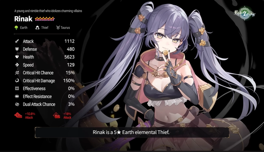 Epic Seven Limited Character Rinak Guide 2