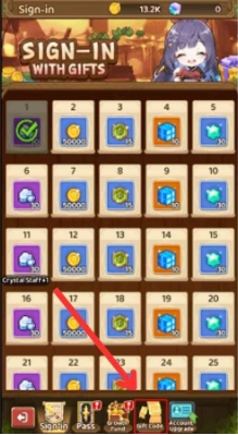 Redeeming Process for the Codes 