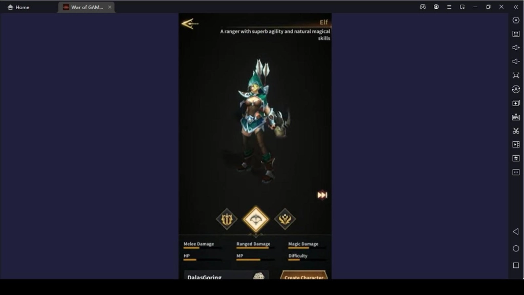 Elf or the Archer Class Elf or the Archer Class