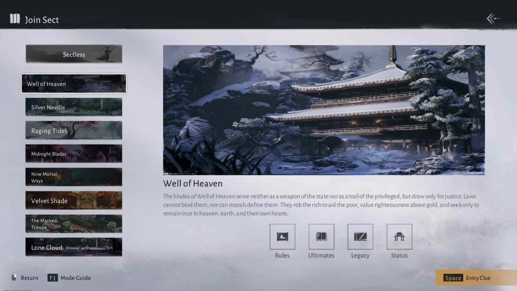 Well of Heaven Sect – Location and How to Join