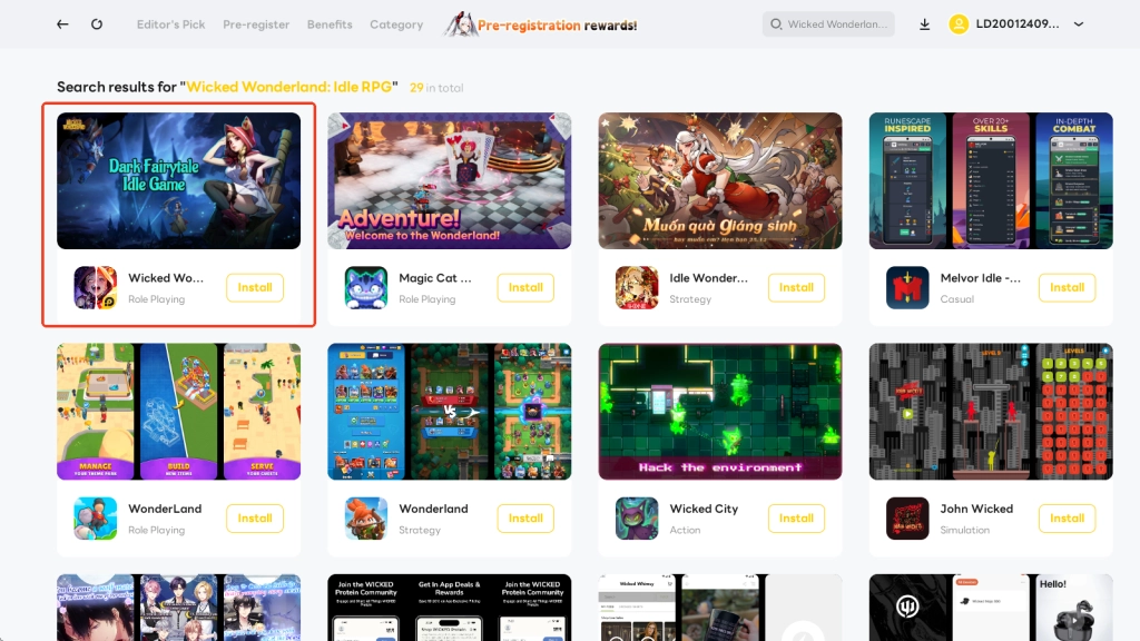 How to Download and Play Wicked Wonderland: Idle RPG on PC in 2 Steps
