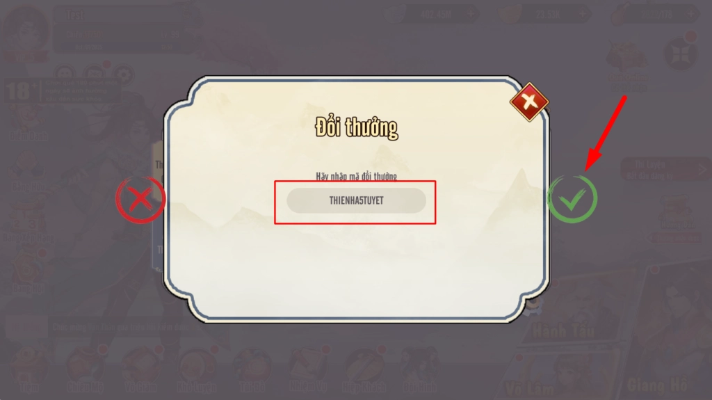 Full bộ code Thiên Hạ Ngũ Tuyệt - Hướng dẫn cách nhập chi tiết
