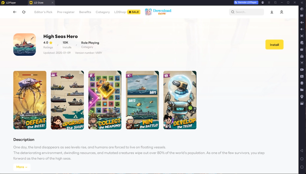 How to Download and Play High Seas Hero on PC - Beginners Guide