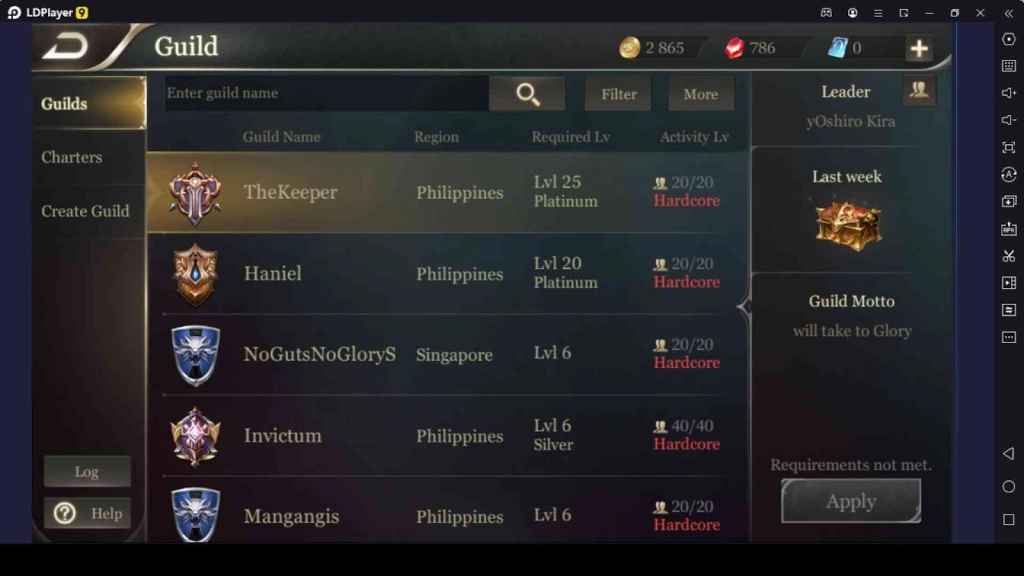 The Guilds in Arena of Valor