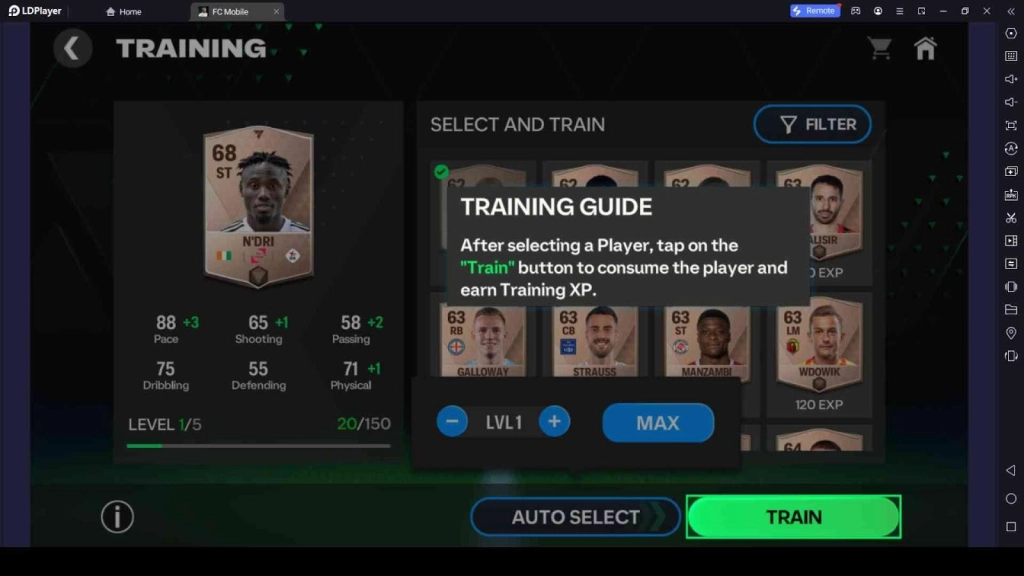 Training the Players Training the Players