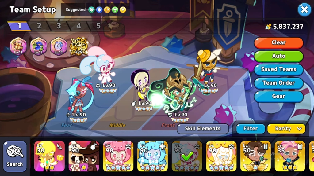 Recommended F2P Team for Cookie Alliance 2.28 