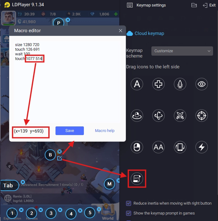 Keyboard Macros Commands