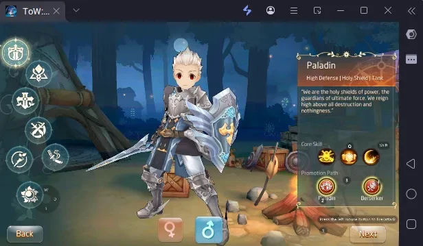 Tales of Wind: Radiant Rebirth Paladin