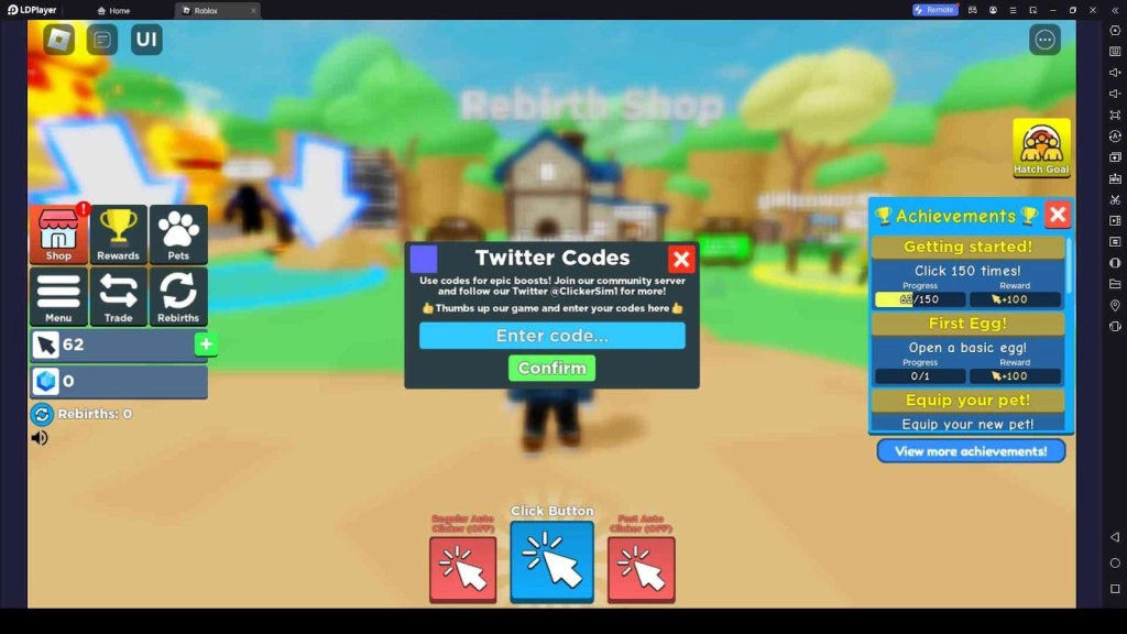 Roblox Clicker Simulator Codes: Click Your Way to Glory - 2025 March