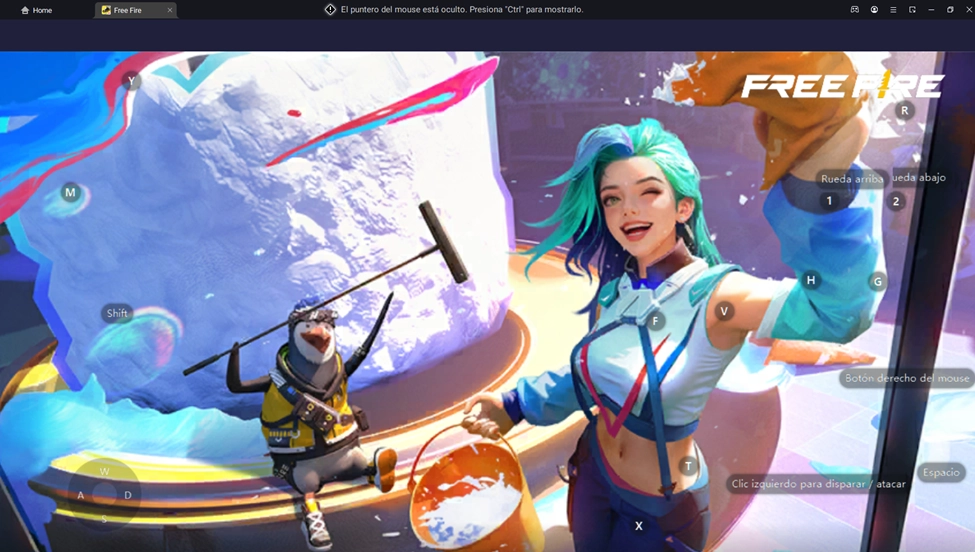 Configuración de teclas de habilidades (mapeo Free Fire)