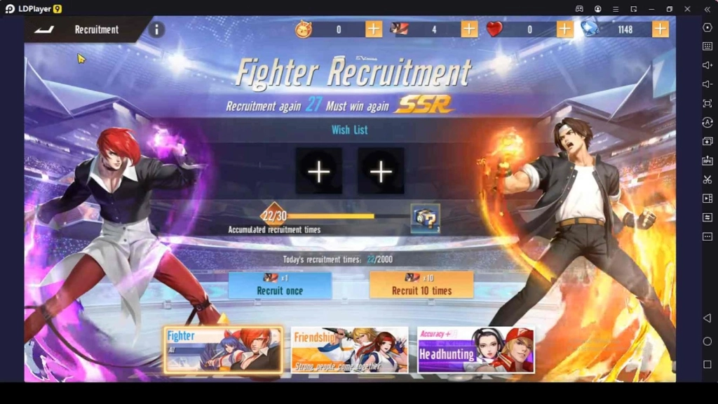 Recruit Higher Rank Fighters Recruit Higher Rank Fighters