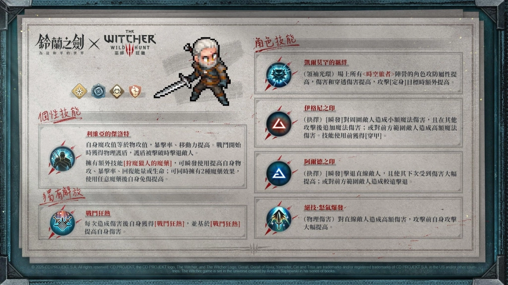 《鈴蘭之劍》x《巫師3：狂獵》聯動合作今日登場｜登入即送傳說角色「希里」！