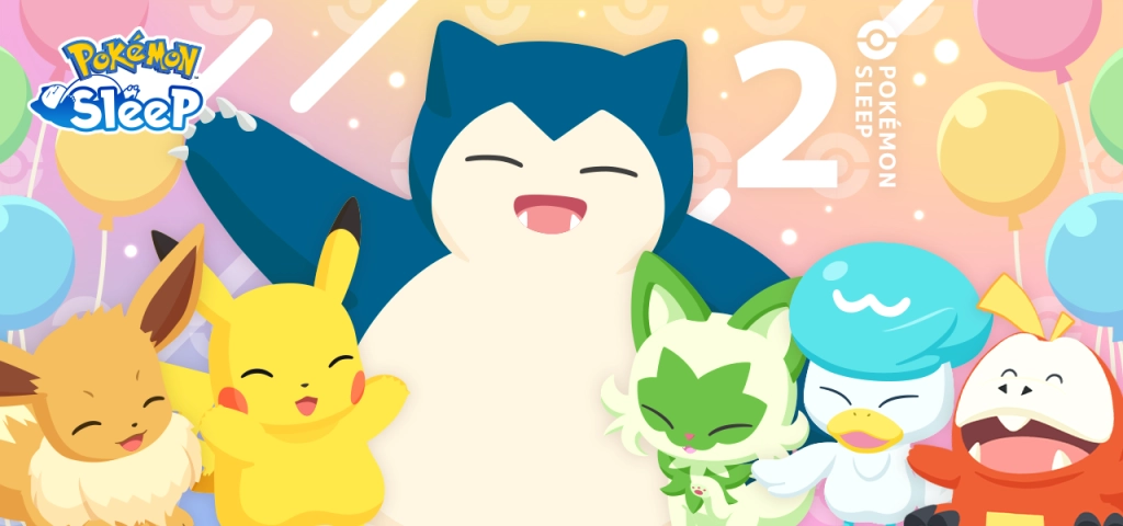 睡眠遊戲應用程式《Pokémon Sleep》  歡喜舉辦2週年紀念活動！