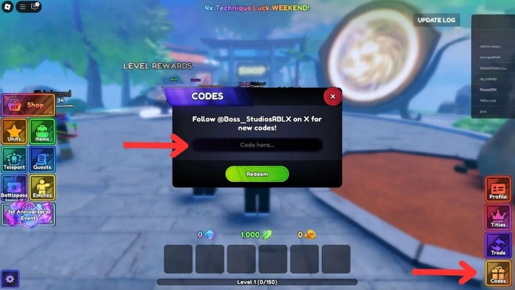 How to Redeem Anime Last Stand Codes