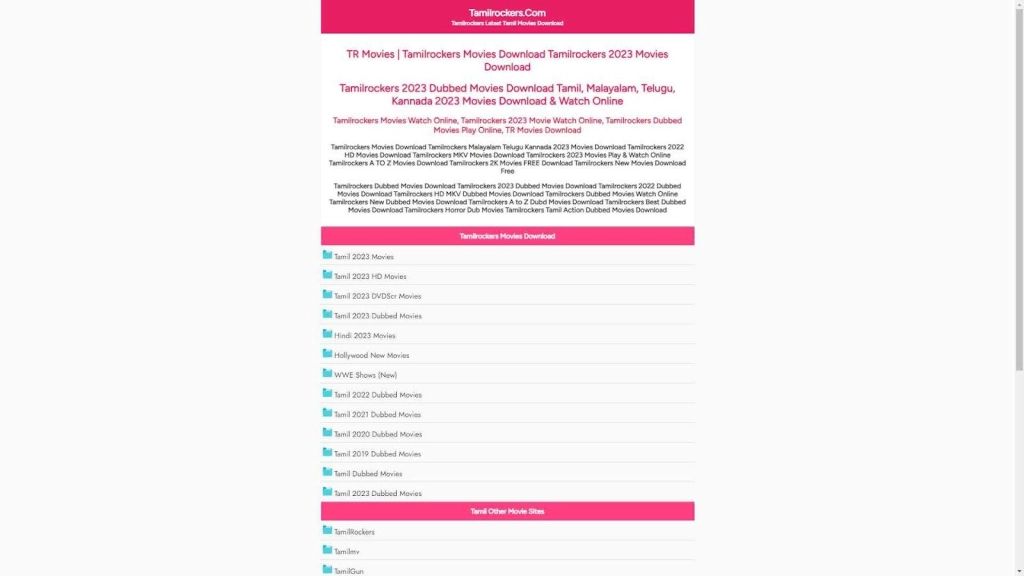 Tamilrockers&nbsp;