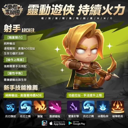 勇者來開團射手職業