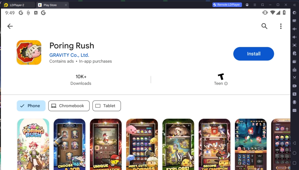 How to Download and Play Poring Rush on PC - Beginners Guide