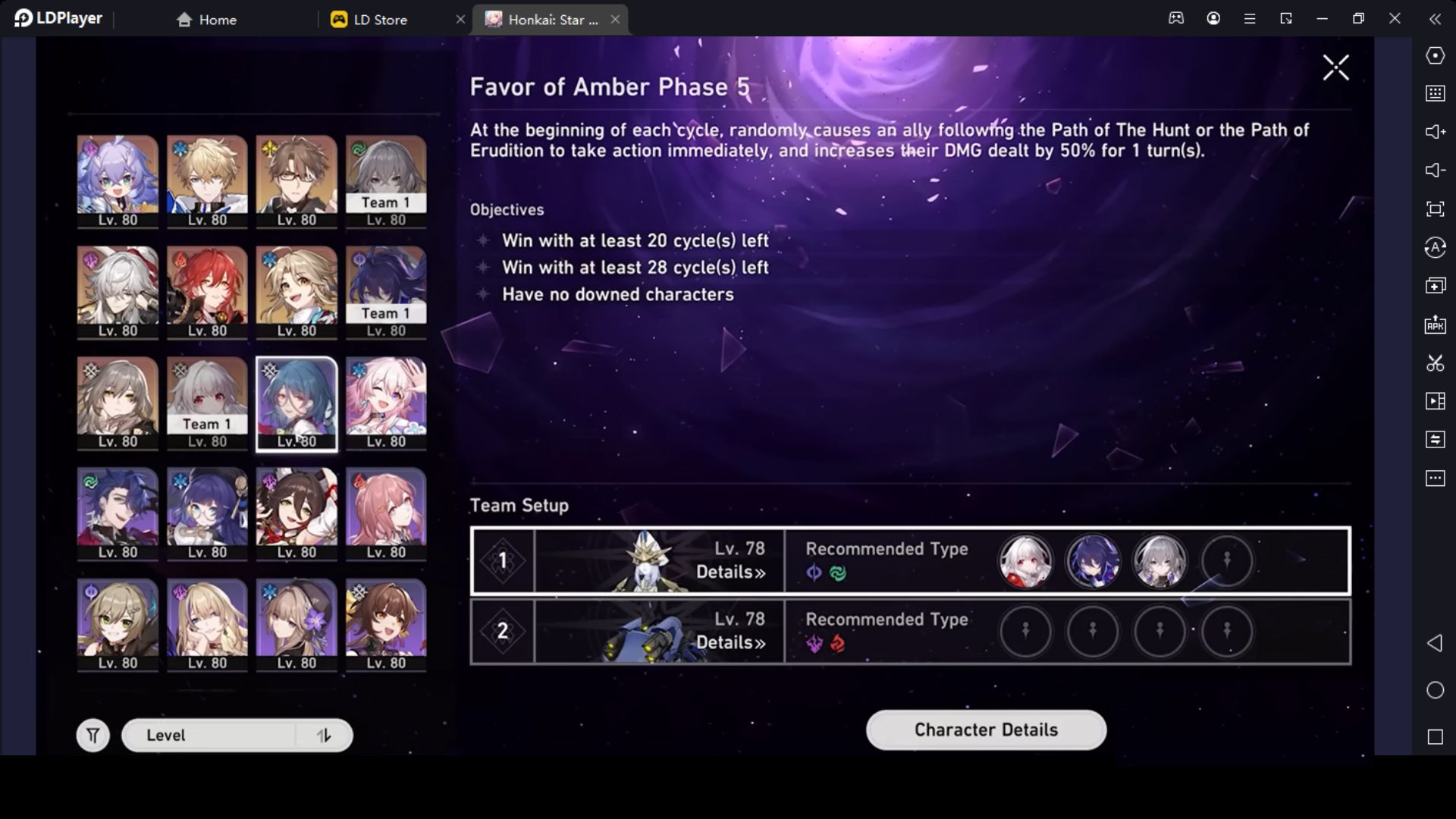 Team Formation in Honkai: Star Rail