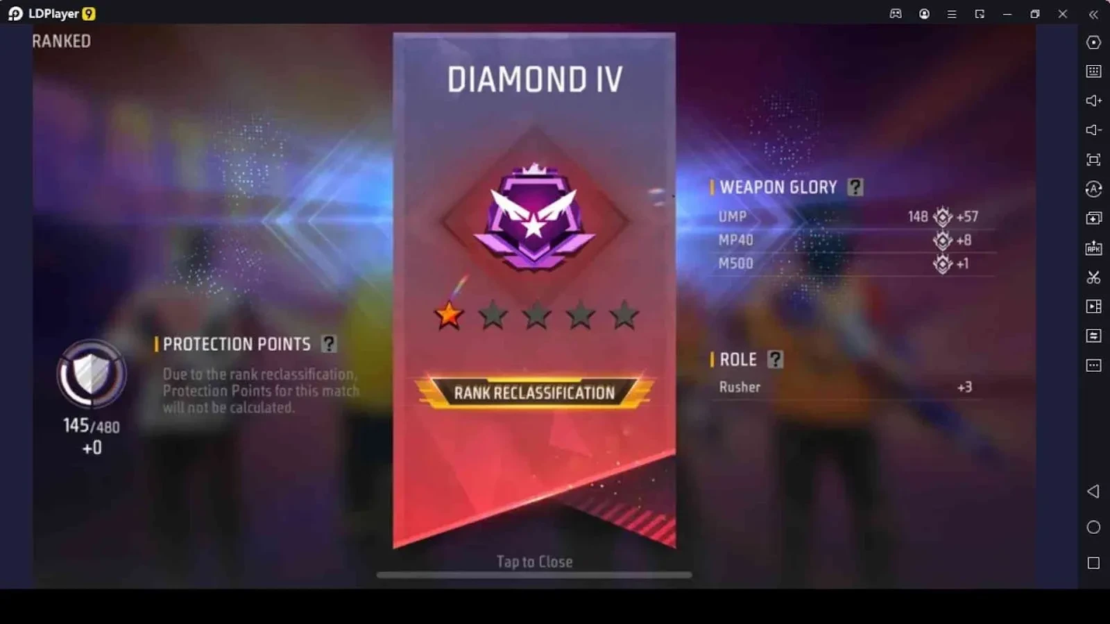 Diamond - Fifth Stage in Free Fire Ranks