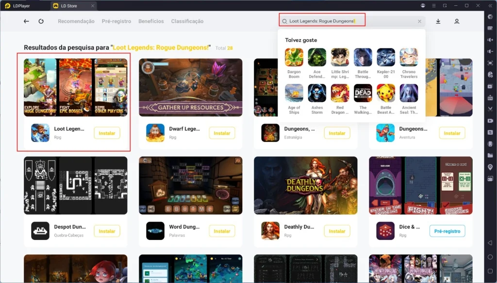 Como baixar e jogar Loot Legends Rogue Dungeons no computador?