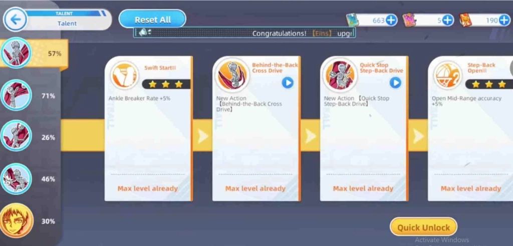 Talents and Upgrade Priority